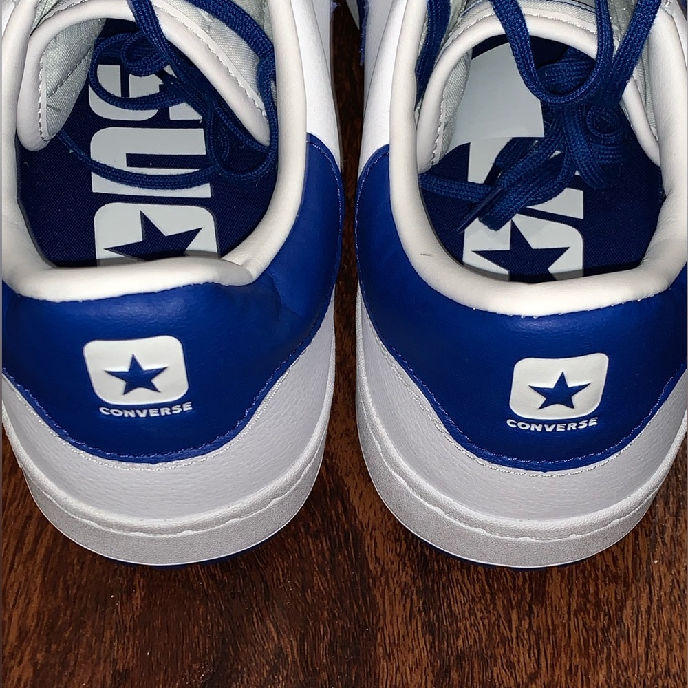Converse White and Blue Low-Top Sneakers - Picture 11 of 16
